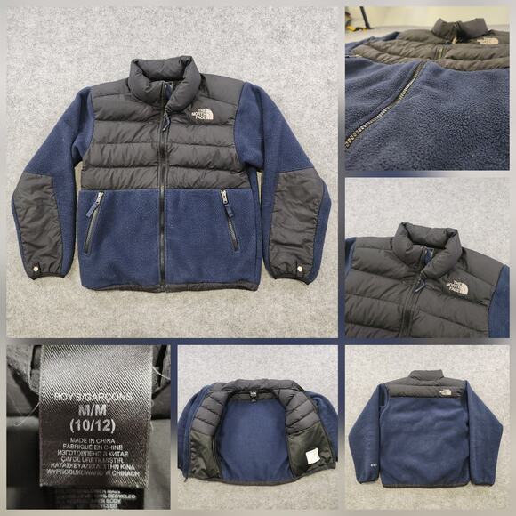 The North Face Jacket Boys Medium 10/12 550 Denali Down Puffer Coat Fleece - Picture 1 of 16